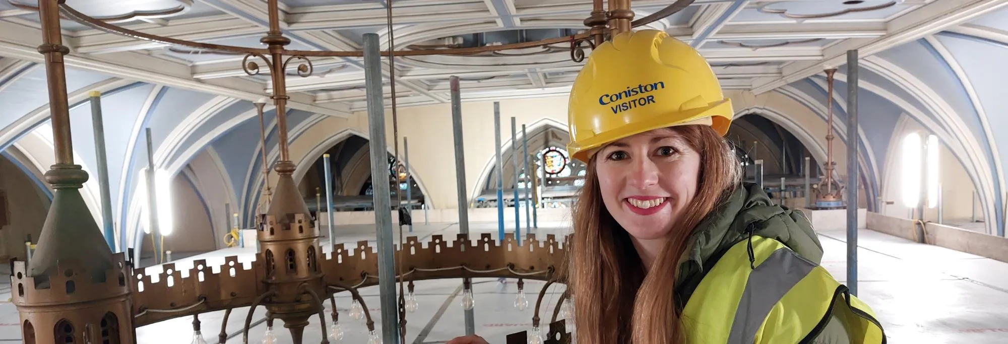 Katy Tuck of Maison Dieu Team wearing PPE