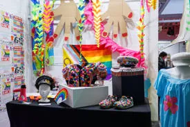 Dover pride stand at the Charlton Centre.