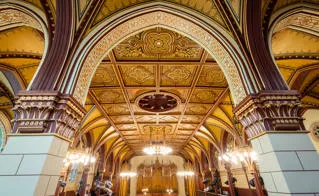 Connaught Hall gilded ceiling