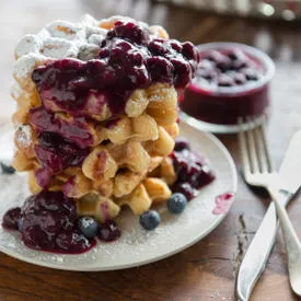 Stack of waffles